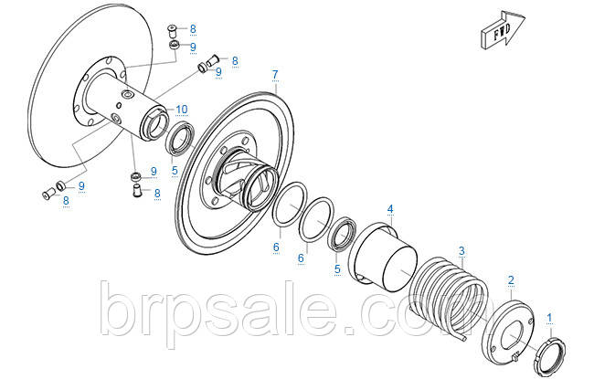 Направляючий палець CFMoto Guide pin