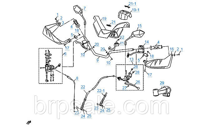 Блок управління лівий в зборі CFMoto HANDLEBAR SWITCH LH