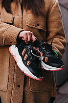 Кросівки Adidas Ozweego Black White Orange, фото 3