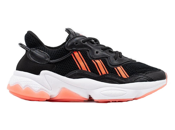 Кросівки Adidas Ozweego Black White Orange, фото 1
