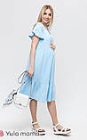Літня муслінова сукня для вагітних і годуючих мам Felicity S Юла Мама Блакитний DR-22.071, фото 4