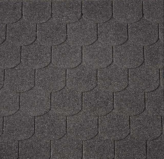 Бітумна черепиця NumberOne Biber (01) Black, фото 1