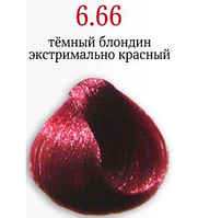 КРЕМ-КРАСКА Brelil Sericolor № 6.66 екстримальний темний рудий блонд 100 мл