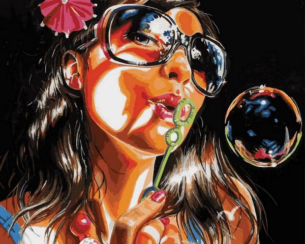 Картини за номерами 40х50 см Babylon Мильні бульбашки (VP 1388), фото 1