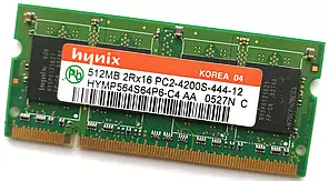 Оперативная память для ноутбука SODIMM DDR2 512MB 533MHz 4200S Б/У Под ремонт и восстановление!