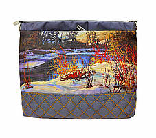 Текстильна сумочка Зимовий пейзаж 2