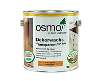 Масло защитное OSMO DEKORWACHS TRANSPARENTE FARBTONE для древесины 3101 - бесцветное 2,5л