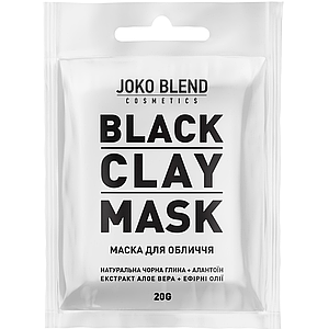 Чорна глиняна маска для обличчя Black Clay Mask Joko Blend, 20 г