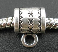 Держатель для кулона Finding Бейл ажурный подходит для браслета пандора Античное серебро 6 mm x 8 mm