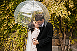 Жіночий прозорий ЯКІСТЬ для фотосесії / весілля / жіночий парасольку, фото 4