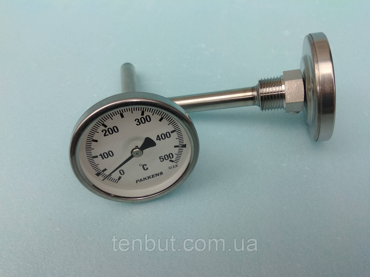 Термометр трубчастий PAKKENS 0-500℃ / діаметр Ф-63 мм./ довжина гільзи - 100 мм. виробництво Туреччина, фото 1