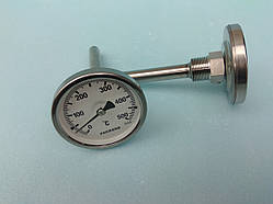Термометр трубчастий PAKKENS 0-500℃ / діаметр Ф-63 мм./ довжина гільзи - 100 мм. виробництво Туреччина