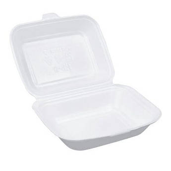 Паковання для доставляння суші 185x155x70 мм одноразове біле, 250 шт./пач.