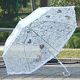 Жіночий прозорий ЯКІСТЬ для фотосесії / весілля / жіночий парасольку, фото 9