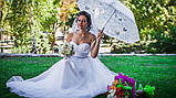 Жіночий прозорий ЯКІСТЬ для фотосесії / весілля / жіночий парасольку, фото 6