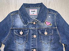 Джинсові куртки для дівчаток оптом, S&D, 2-6 рр. арт. DT166, фото 3