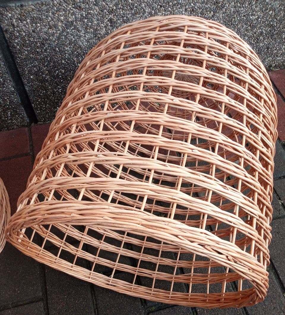 Люстра плетена з візерунком купол із лози