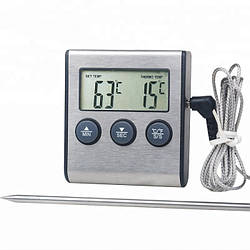 Цифровий термометр TP-700 для духовки (печі) з виносним датчиком до 250°З