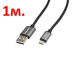 Шнур шт.USB-A - шт.міcro USB-5pin Kruger&Matz Basic 1.0м  KM1235