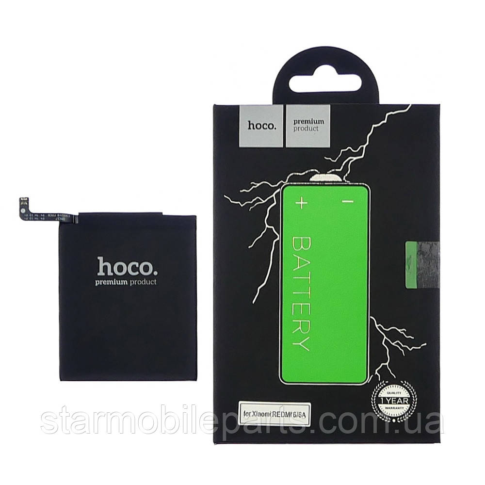 Аккумулятор HOCO BN37 (АКБ, батарея) Xiaomi RedMi 6a (Li-ion 3.85V 2900mAh)