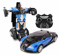 Машинка трансформер Радиоуправляемая Autobots Remote Control Car with Deformation Bugatti Robot! Лучший! Товар