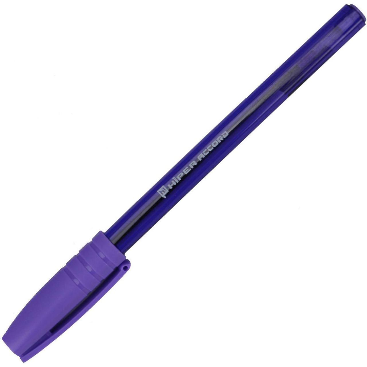 Ручка кулькова масляна "Hiper" Accord 0,7 мм фіолетова (50) (250) №HO-500, фото 1