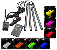 Цветная подсветка для автомобиля водонепроницаемая RGB led Amient HR-01678 с пультом! Quality