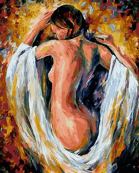 Картини за номерами 40х50 см Mariposa Скромна дівчина Леоніда Афремова (RQ 2290)