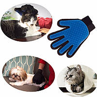 Рукавичка для вичісування шерсті тварин True Touch | Рукавички для собак і кішок! Кращий товар