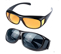 Антибликовые очки для водителя HD Vision WrapArounds 2 в 1 День Ночь! Quality