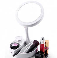 Зеркало с LED подсветкой My Foldaway Mirror | Складное зеркало для макияжа! Лучший товар