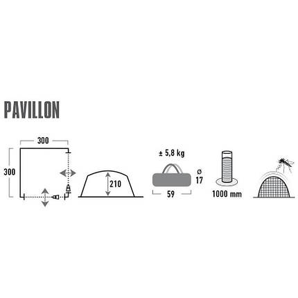 Шатро High Peak Pavillon | Надійний захист від сонця та вітру, фото 2