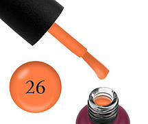 База неонова Edlen Professional Rubbb Base Summer Neon 26, оранжевий неон, 9 мл