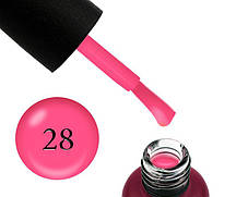 База неонова Edlen Professional Rubber Base Summer Neon 28, неон рожевий, 9 мл