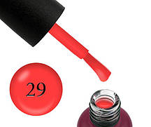 База неонова Edlen Professional Rubber Base Summer Neon 29, червоний неон, 9 мл