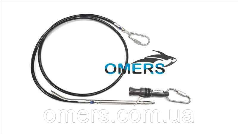 Кукан Pelengas ТРОФЕЙ безпечний із поліуретановим обплетенням, чорний