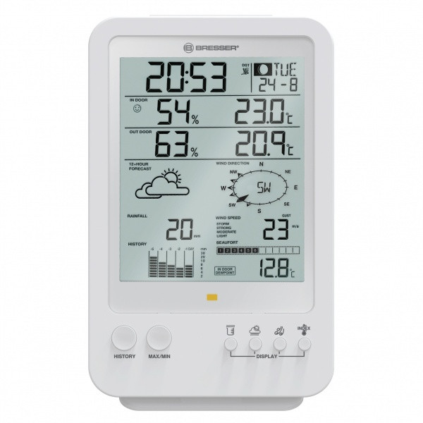 Метеостанция Bresser Weather Center 5-in-1 White 925915 - фото 3 - id-p1420789499