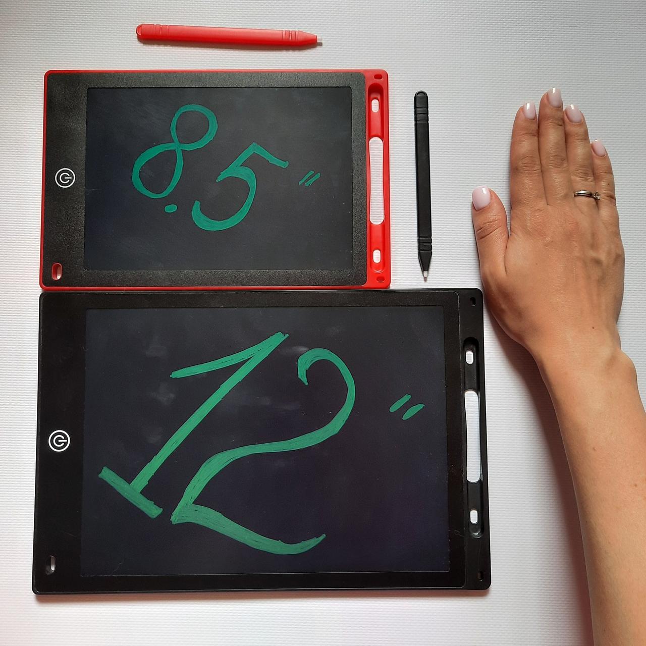 Графічний планшет для малювання й нотаток Writing Tablet LCD. 8.5 і 12 дюймів
