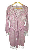 Жіночий халат для лазні та сауни Пештемаль Бавовна 100%, Туреччина, розмір 44-46, Рожевий