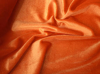 Оксамит, тканина. Колір оранж. Погон. 1,5 метра