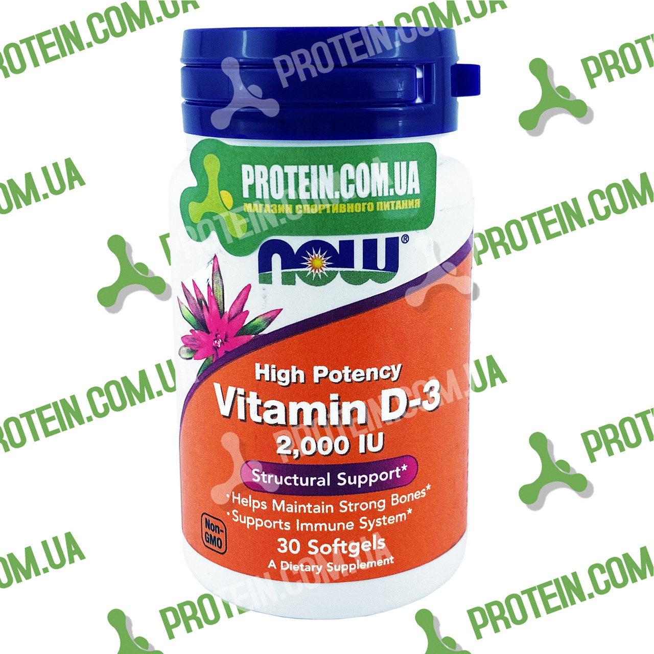 Вітамін Д3 USA ORIGINAL!!! NOW Vitamin D3 2000 IU 50 мкг 30 капс
