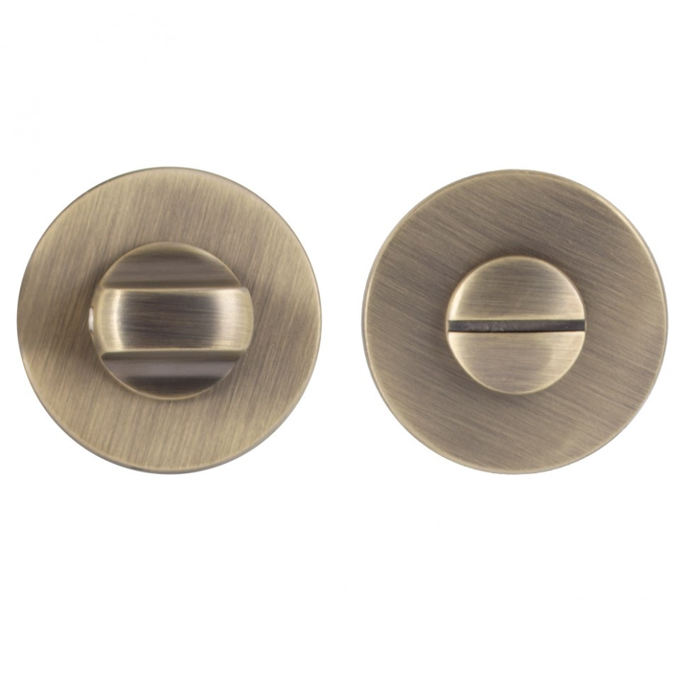 Дверна накладка (розетка) під фіксатор Comit 5S R WC Антична латунь, фото 1