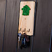 Ключниця дерев'яна з мохом. Для ключів, фото 2