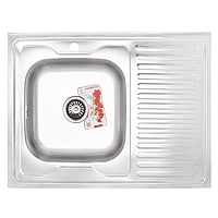 Мийка кухонна ZERIX Z8060L-06-160MD прямокутної форми