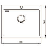 Кухонна мийка MIXXUS MX6050-200x1.2-HANDMADE (MX0569), фото 3