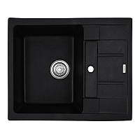 Мийка кухонна HAIBA HB8210-G226 BLACK 620x500x200 (HB0983) чорна 6250