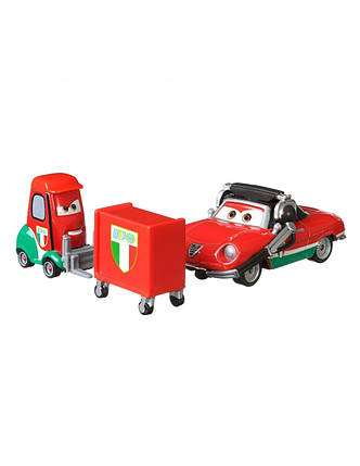 Тачки: Джузеппе Мотороси і Алекс Мачино (Disney Cars Giuseppe Motorosi and Alex Machino) від Mattel, фото 2