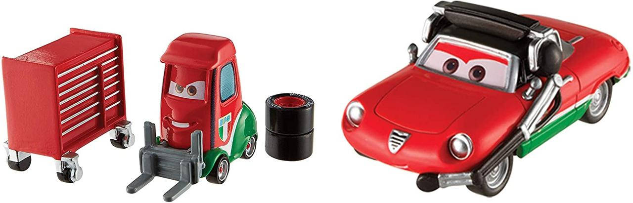 Тачки: Джузеппе Мотороси і Алекс Мачино (Disney Cars Giuseppe Motorosi and Alex Machino) від Mattel, фото 2