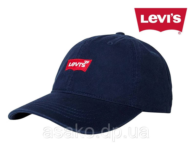 Бейсбольна кепка Levi's® (темно-синя)/100% бавовна/ Оригінал Levi's® зі США