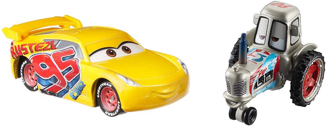Тачки: Гоночний трактор і Круз Рамірез (Disney Pixar Cars Racing Tractor and Cruz Ramirez) від Mattel, фото 2